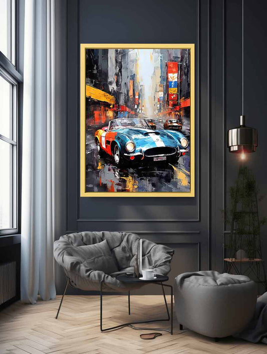 New York Street Car  Canvas Art Print