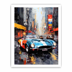 New York Street Car  Canvas Art Print
