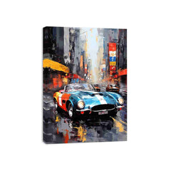 New York Street Car  Canvas Art Print