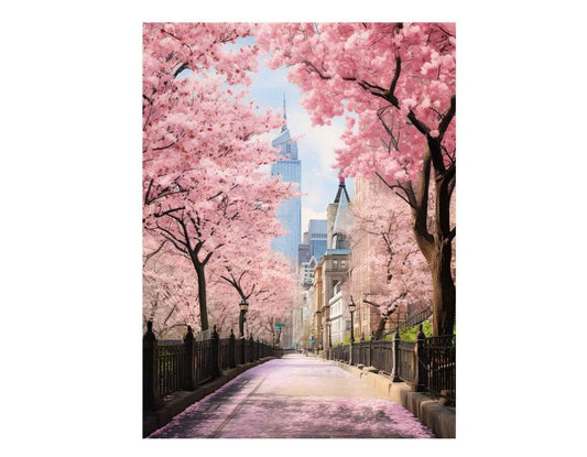 New York Spring Art Canvas Art Print