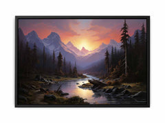 Sunrise Landscape  Canvas Art Print