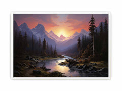 Sunrise Landscape  Canvas Art Print