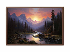 Sunrise Landscape  Canvas Art Print