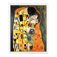 Modern The kiss Inspired Famous  Canvas Art Print