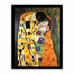 Modern The kiss Inspired Famous  Canvas Art Print