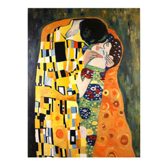 Modern The kiss Inspired Famous  Canvas Art Print