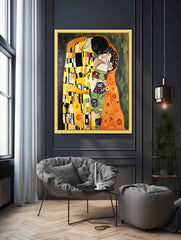 Modern The kiss Inspired Famous  Canvas Art Print