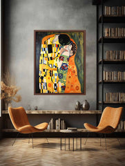 Modern The kiss Inspired Famous  Canvas Art Print