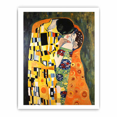 Modern The kiss Inspired Famous  Canvas Art Print
