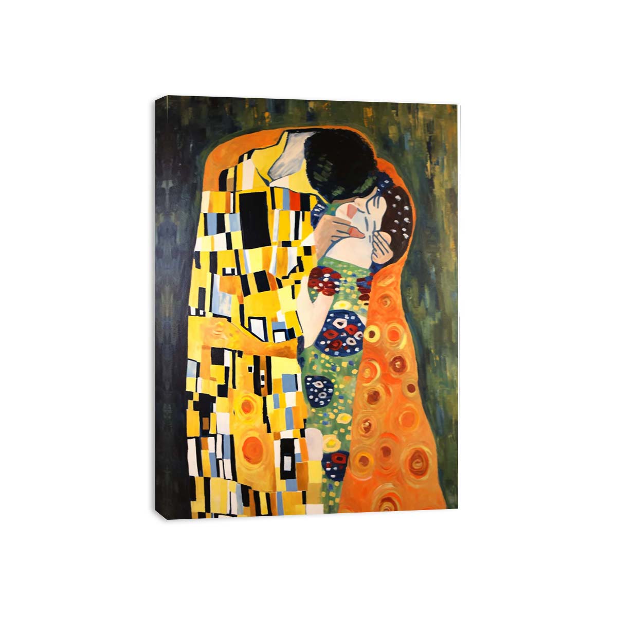 Modern The kiss Inspired Famous  Canvas Art Print