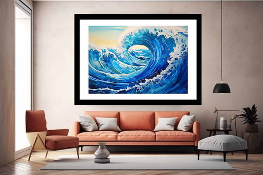 Ocean Waves  Canvas Art Print