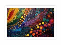 Colorful Dots Canvas Painting &  Print