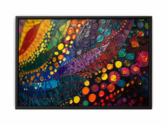Colorful Dots Canvas Painting &  Print