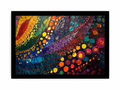 Colorful Dots Canvas Painting &  Print