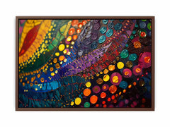 Colorful Dots Canvas Painting &  Print