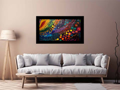 Colorful Dots Canvas Painting &  Print
