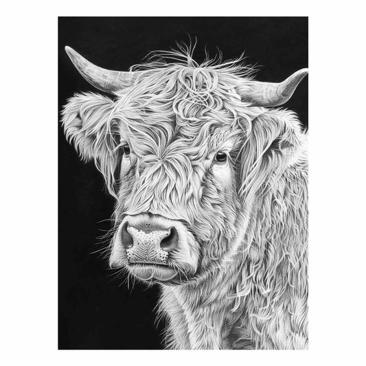 Henrietta The Highland Cow Canvas Art Print