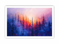 Pine Tree Canvas Painitng Art Print