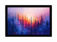 Pine Tree Canvas Painitng Art Print