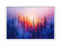 Pine Tree Canvas Painitng Art Print