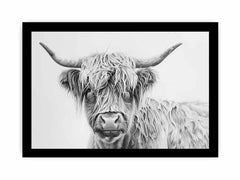 Scotland Highland Cow Canvas Art Print