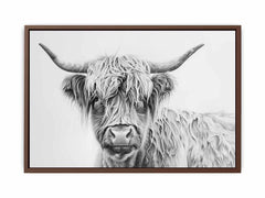 Scotland Highland Cow Canvas Art Print