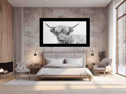 Scotland Highland Cow Canvas Art Print