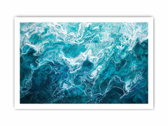 Teal Blue Canvas Art Print