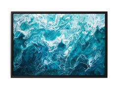 Teal Blue Canvas Art Print