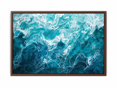 Teal Blue Canvas Art Print