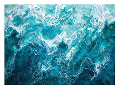 Teal Blue Canvas Art Print