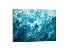 Teal Blue Canvas Art Print