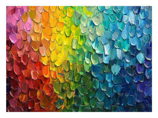 Cascading Luxury Painting Canvas Art Print