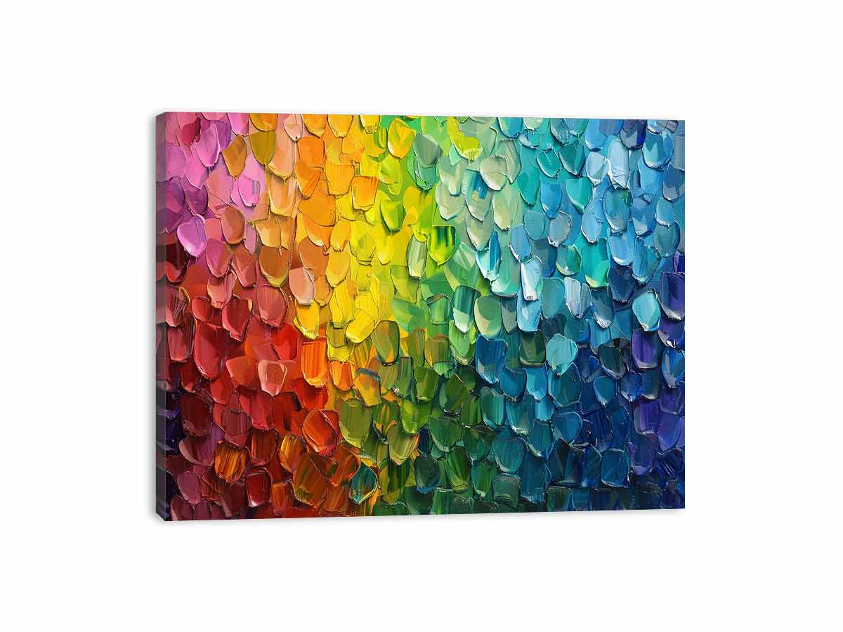 Cascading Luxury Painting Canvas Art Print