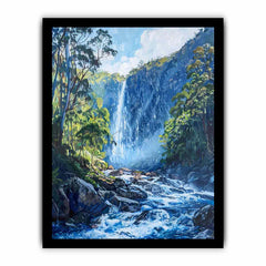 Water Falls Canvas Painitng Print