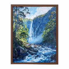 Water Falls Canvas Painitng Print
