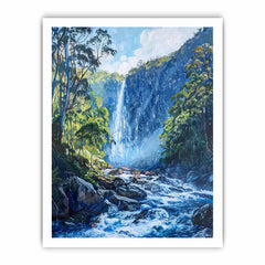 Water Falls Canvas Painitng Print