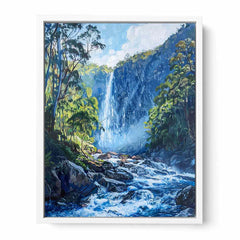 Water Falls Canvas Painitng Print