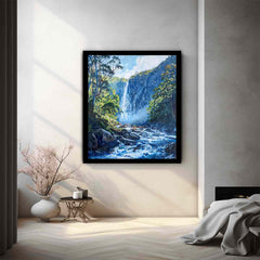 Water Falls Canvas Painitng Print