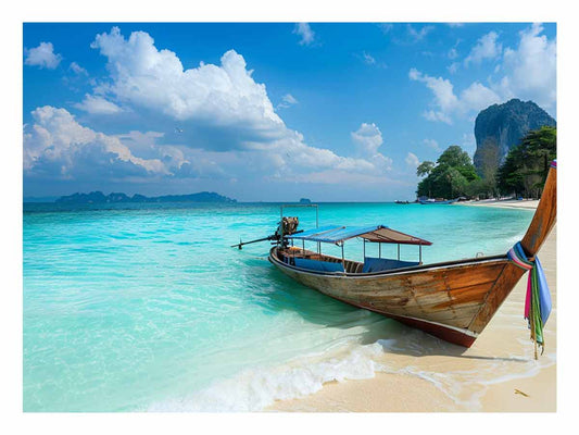 Thai Boat Canvas Art Print
