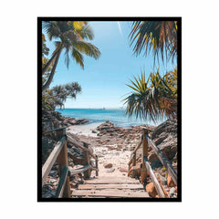 Beach Steps Canvas Art Print