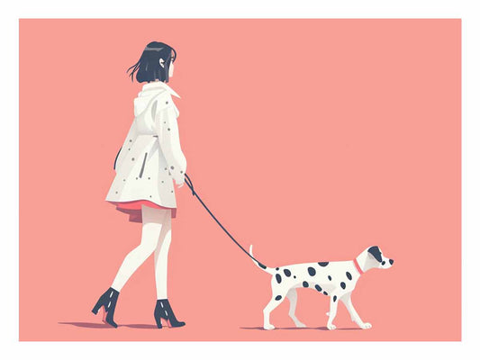 Morning walk Canvas Art Print