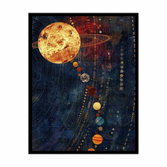 Solar System Canvas Art Print