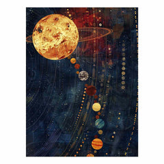 Solar System Canvas Art Print