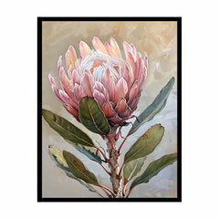 Protea Flowers painting Canvas Art Print