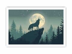 Wolf  Canvas Art  Print Poster