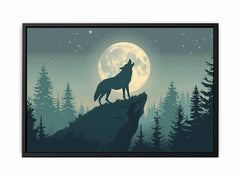 Wolf  Canvas Art  Print Poster