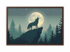 Wolf  Canvas Art  Print Poster