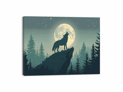 Wolf  Canvas Art  Print Poster
