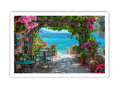 Ourdoor  Beach House Canvas Art Print